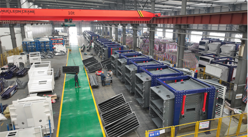 方形摇摆筛组装区